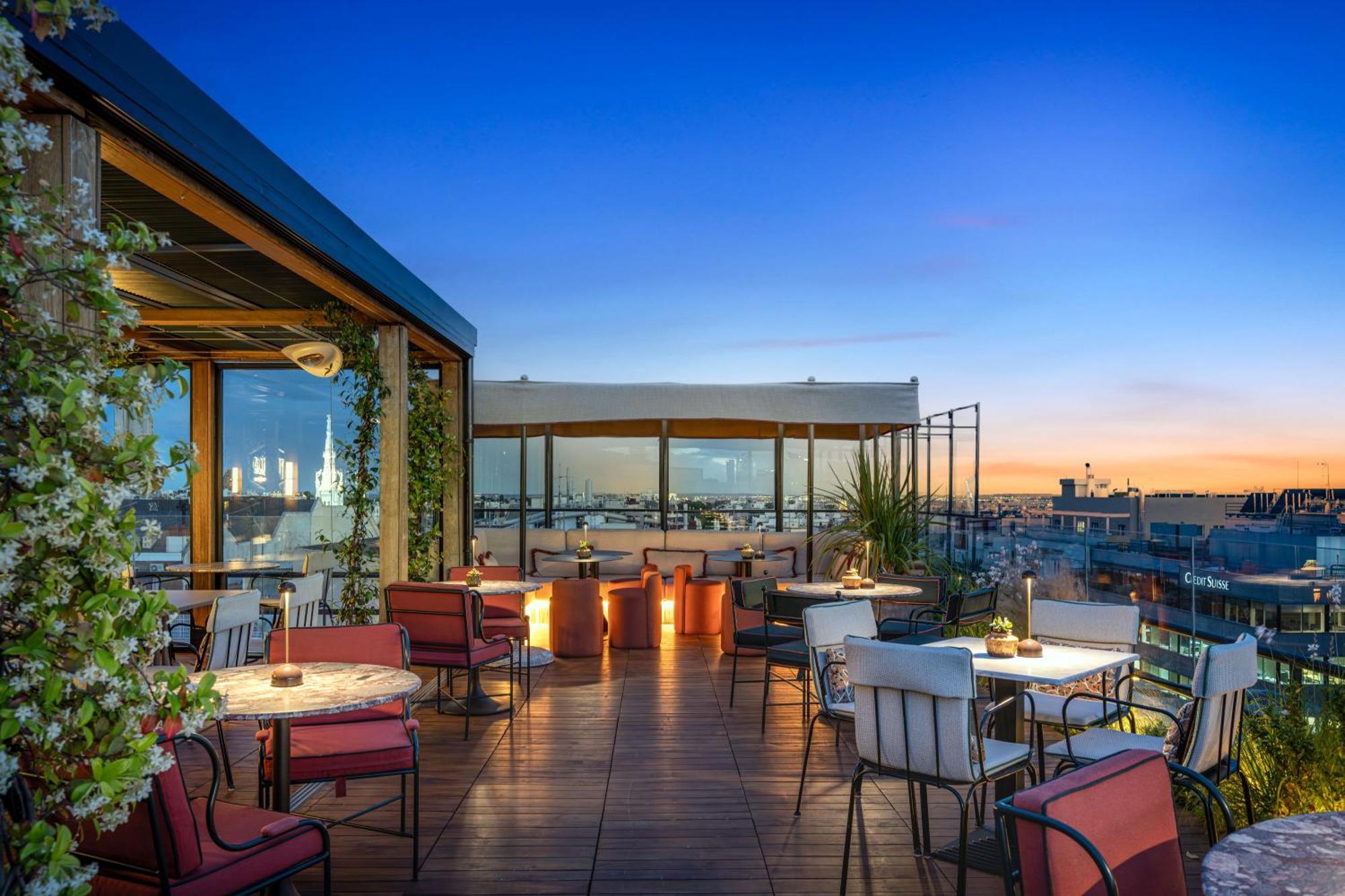 Bless Hotel Madrid - The Leading Hotels Of The World Экстерьер фото The rooftop bar at the Hotel